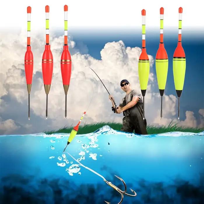Flotteur de pêche lumineux EVA longue durée pour nuit, vertical et léger 6g à 30g, bâton lumineux flottant