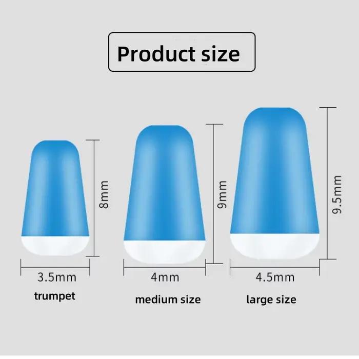 100Pcs anti-enroulement caoutchouc pêche carpe flotteur ovale bleu espace haricots qualité supérieure
