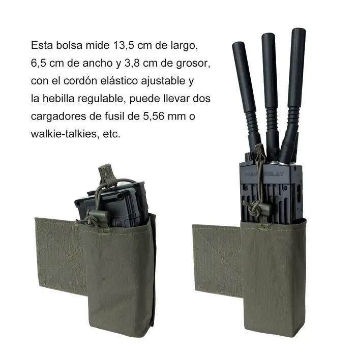 Pochette radio tactique IDOGEAR 3317-D pêche - Porte talkie-walkie extensible camouflage