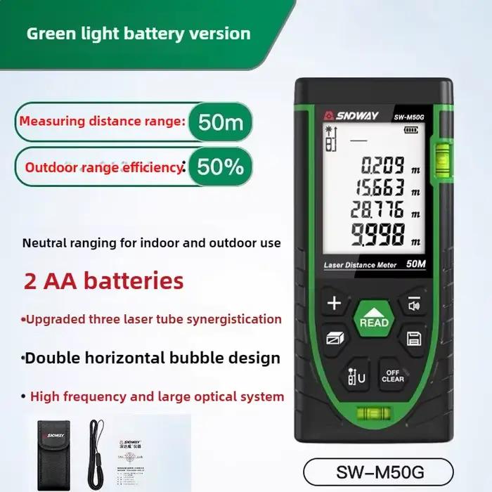 Télémètre laser vert SNDWAY SW-M50G pour pêche - Mesure précise jusqu'à 1000m avec infrarouge