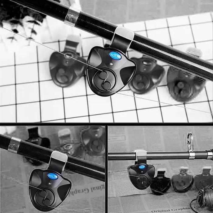 Pack alarmes de touche électroniques 2 ou 4 pièces - Détecteurs sonores LED pour équipement pêche