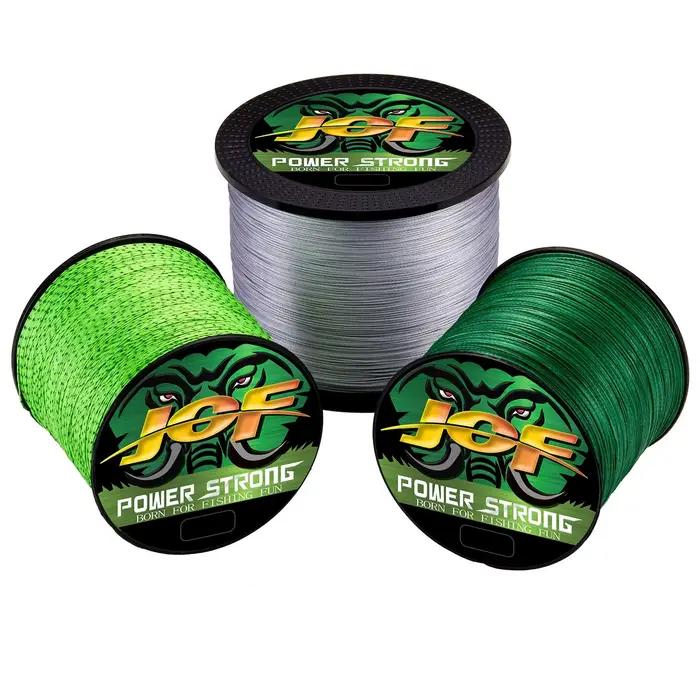 JOF fil pêche tressé multifilament carpe mouche 4 brins 100-500M - Multicolore Japon spinning extrême