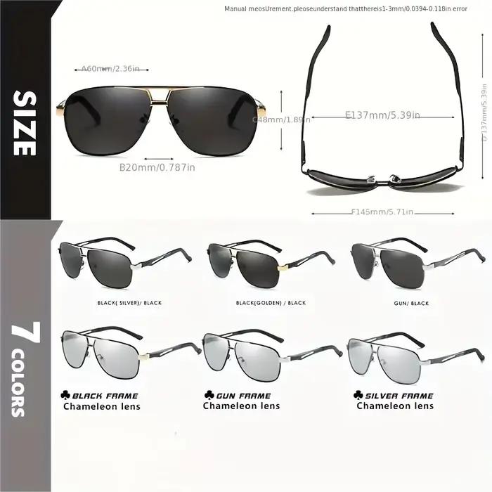 Lunettes de pêche gradient homme grand format - Protection anti-reflets pilot UV400