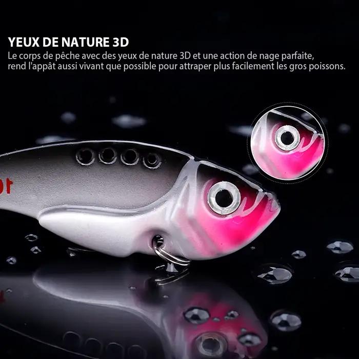 Leurre métal VIB 3g à 15g - Vibration Spoon Crankbaits leurre plongeant pour pêche au leurre artificiel