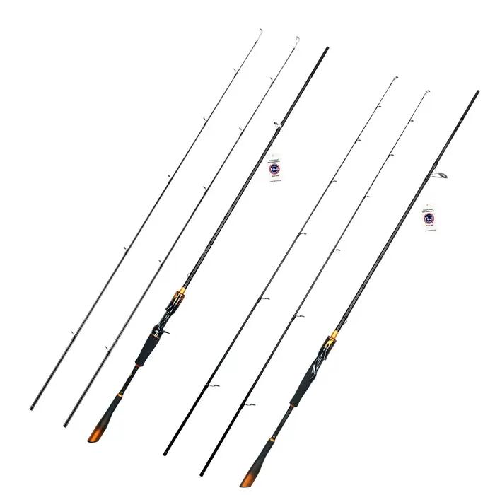 Canne casting BIUTIFU 2 brins 1.8-2.7m avec guides Fuji pour leurres 7-80g - Perche et brochet