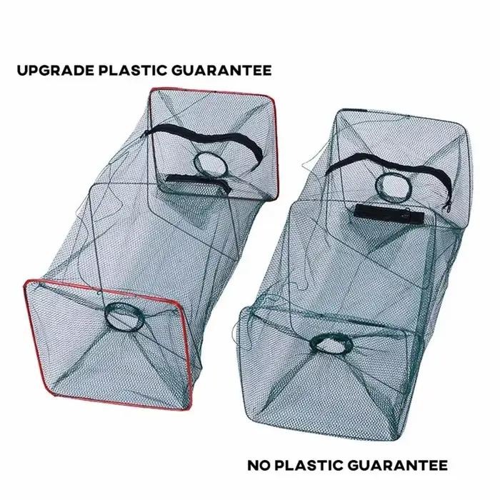 Filet pliable pêche crabe et crevette - Piège nylon fin pour crustacés en extérieur