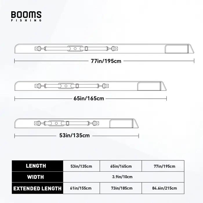 Sac pour canne à pêche Booms Fishing PB3 pliable nylon - Étui ajustable de 130 cm à 215 cm multi-tailles