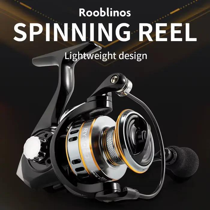 Moulinet spinning ROOBLINOS RY ultraléger cadre métal lisse et robuste haute vitesse eau douce mer