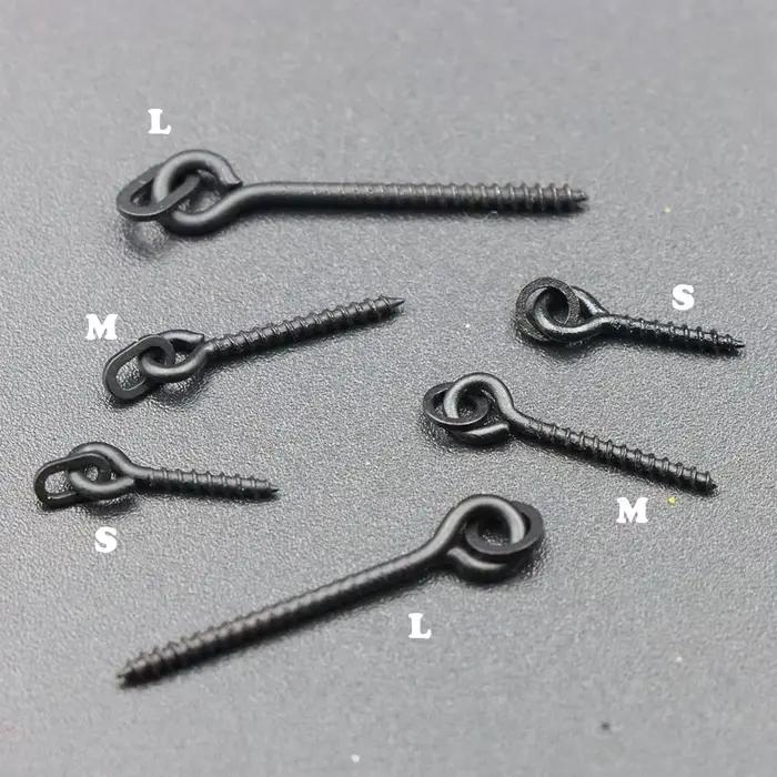 Vis à appâts pour pêche carpe - 20 pièces - Pour bouillettes pop-up et méthode feeder - Accessoires montages