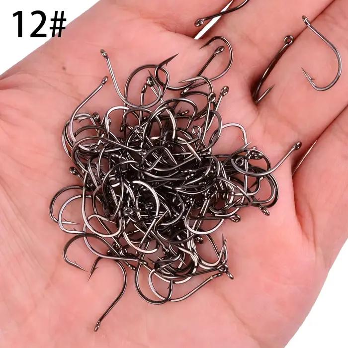 100 hameçons Izu japonais acier carbone pour pêche mouche et appâts naturels