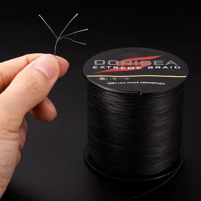 Ligne de pêche DORISEA X4 multifilament PE extrême 100m, résistance 6 à 100LB pour pêche sportive