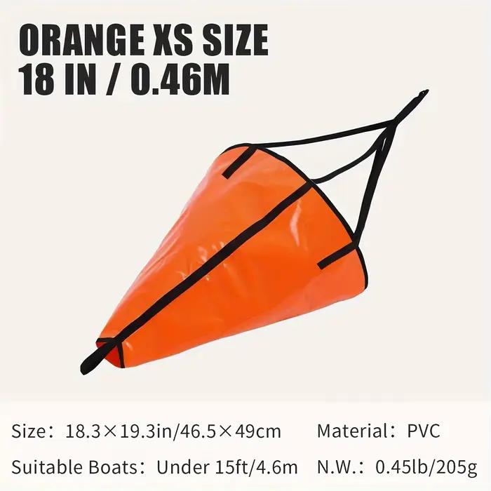 Ancre flottante parachute 45cm pour kayak de pêche - contrôle de dérive pour bateaux