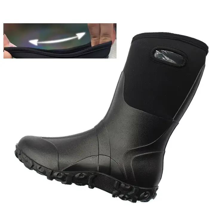 Bottes de pêche imperméables en néoprène haute qualité, camouflage bionique pour chasse et pêche, semelle anti-dérapante