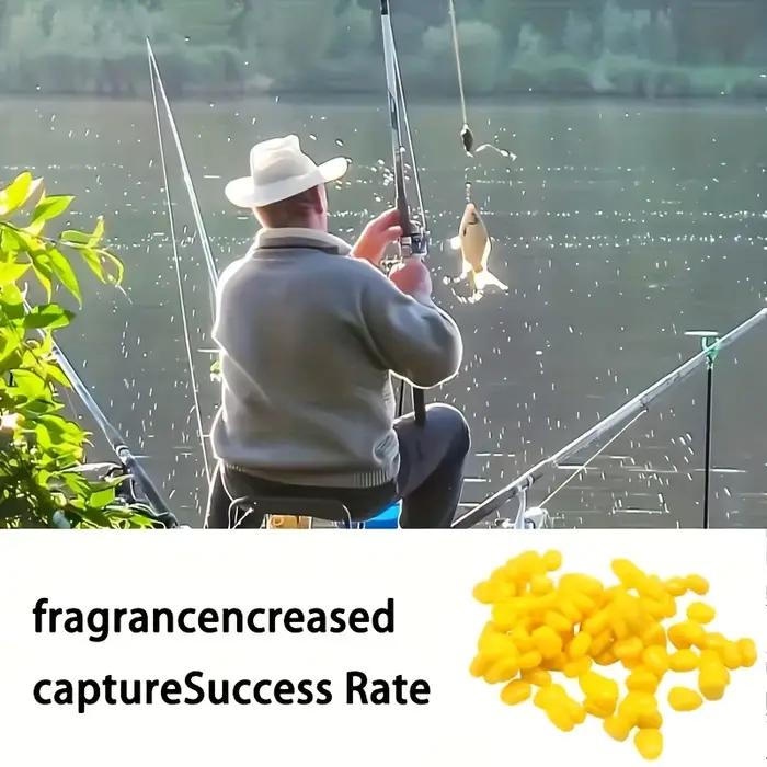 Leurre souple réaliste maïs 50/100 pièces - appât naturel pour carpe en eau douce et salée