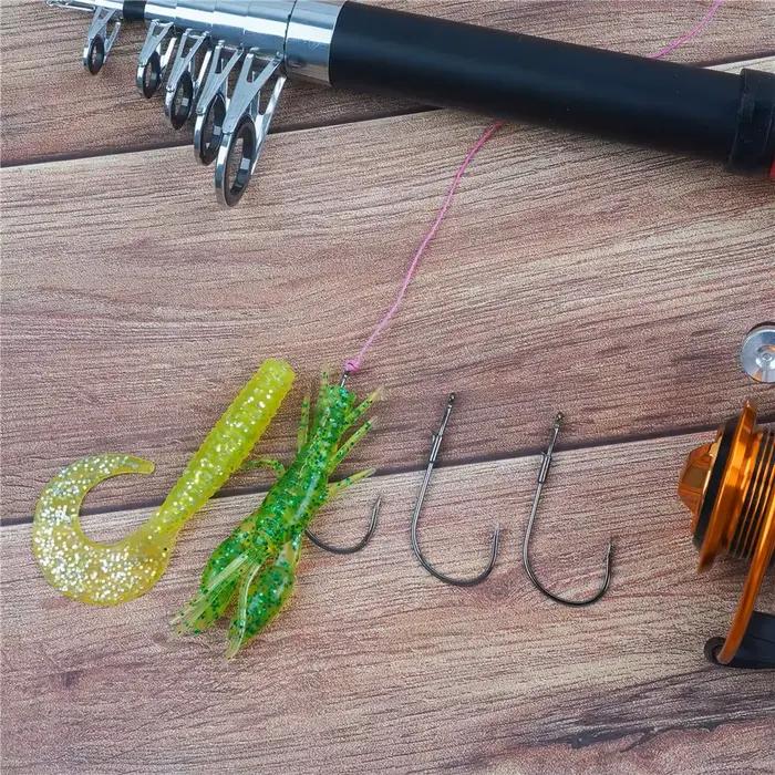 Hameçons baitholder 9KM 10-20 pièces pour pêche du bass au Texas rig drop shot flipping pitching