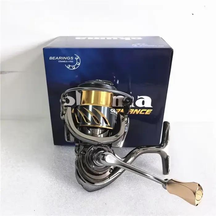 Moulinet de pêche rotatif Okuma anti-corrosion mer 15KG avec bobine shallow line 1000 à 5000