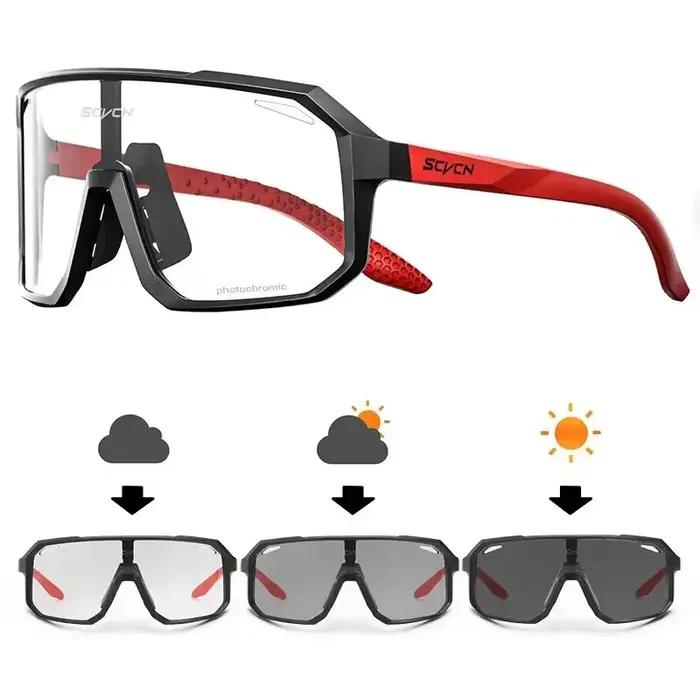 Lunettes de soleil photochromiques pour vélo de route et sports extérieurs pour homme et femme occasions spéciales sécurité visibilité protection UV400