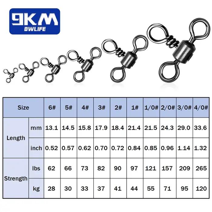 Émerillons triple 25 à 100 pièces laiton inox rotation 360° - Connecteur ligne pêche pour montages jigging surf bottom rig