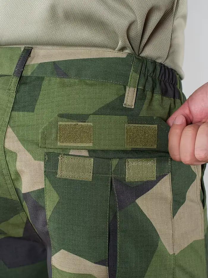 Pantalon tactique camouflage M90 suédois été - Tissu plaid MTP pour pêche discrète