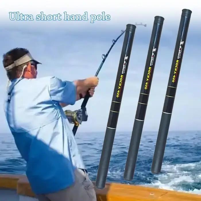 Canne télescopique ultralégère carbone portable lac rivière carpe feeder pêche voyage compacte
