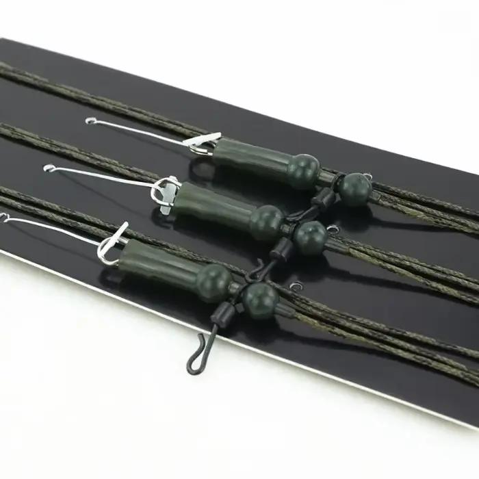 HIRISI 3PCS Plombée Carpe 68CM avec Rigs Hélicoptère - Ligne Tressée Accessoires Carpe