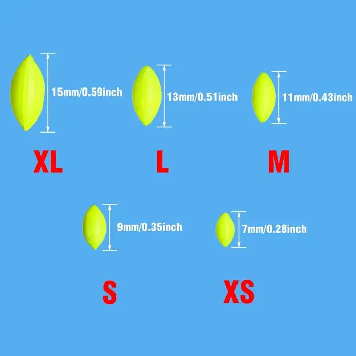 60 flotteurs pêche 6 en 1 type étoile - Perles en mousse stoppe-ligne 7 étoiles