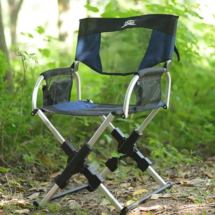 Fauteuil pliant BRS-D3A pêche camping plage - Chaise portable aluminium léger avec sacoche