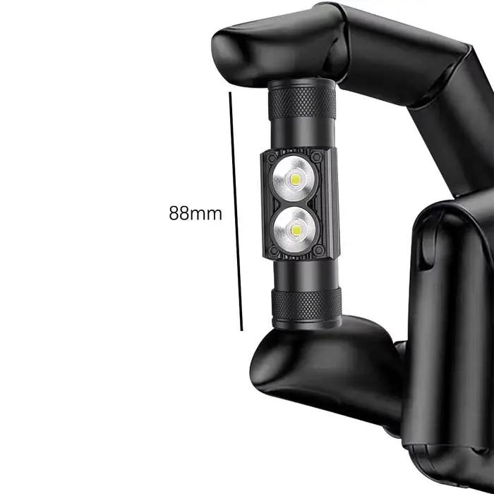 Lampe frontale BORUiT D25 double LED ultra-puissante étanche pour camping pêche et chasse occasionnels