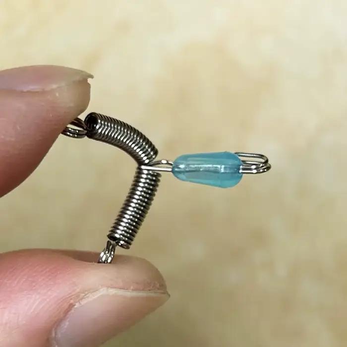 50 bas de ligne T en acier inoxydable - Bas de ligne bifurqués avec émerillon pour pêche précise