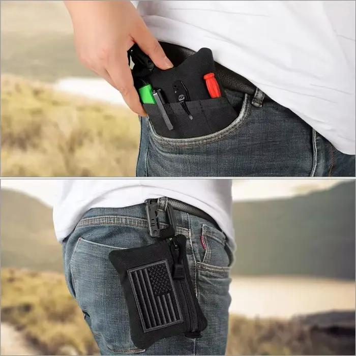 Sac banane EDC tactique Molle - Poches multiples pour pêcheur - Accessoire ceinture camping chasse
