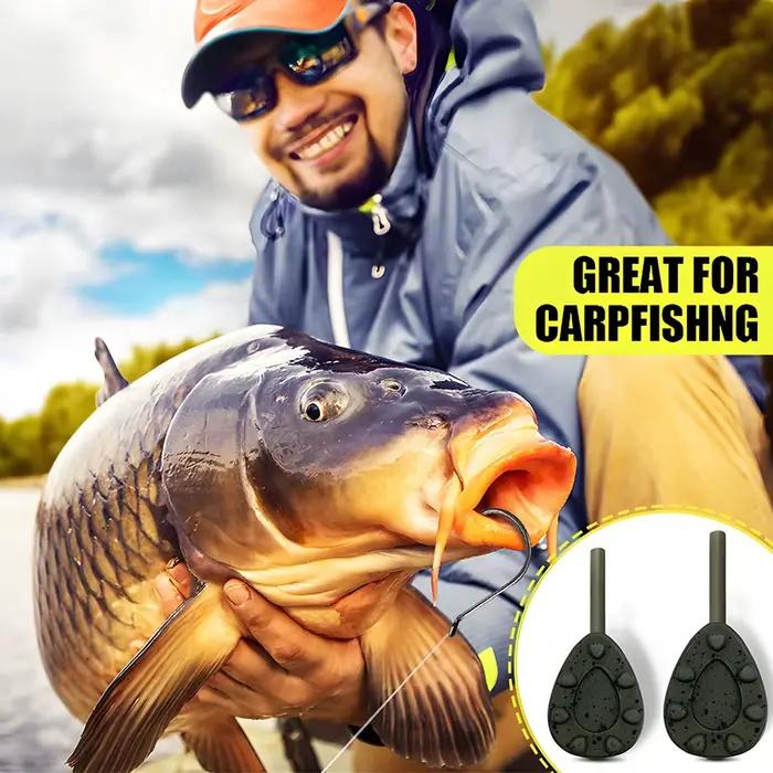 Plombs de pêche carpe en plomb disponibles en 56g/71g/85g/99g/113g pour eau douce et mer