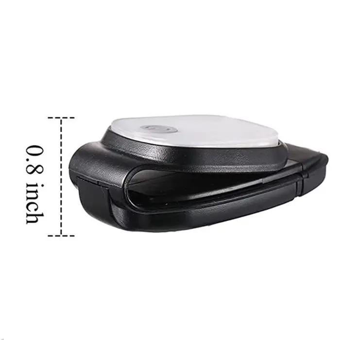 Lampe clip LED 4 modes rechargeable USB pour jogging marche nocturne pêche randonnée sécurité