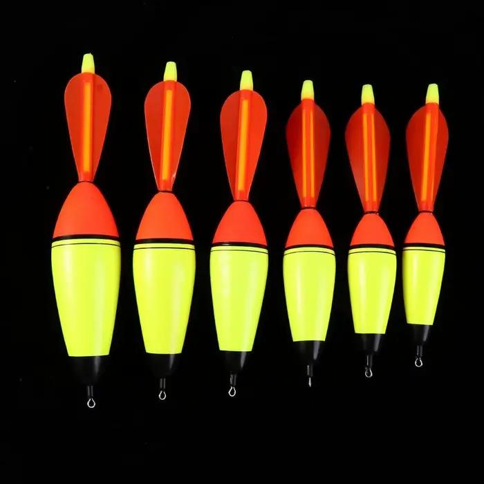 Flotteur de pêche lumineux Eva 20-100g pour pêche de nuit en mer et roche, avec queue