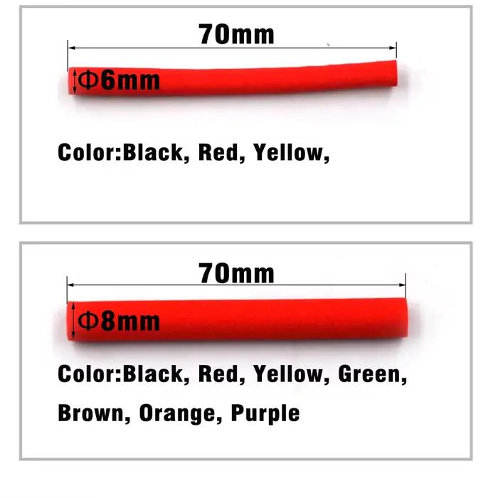 10 bâtonnets mousse EVA MNFT pour montages carp fishing - Flotteurs cylindres 6mm et 8mm