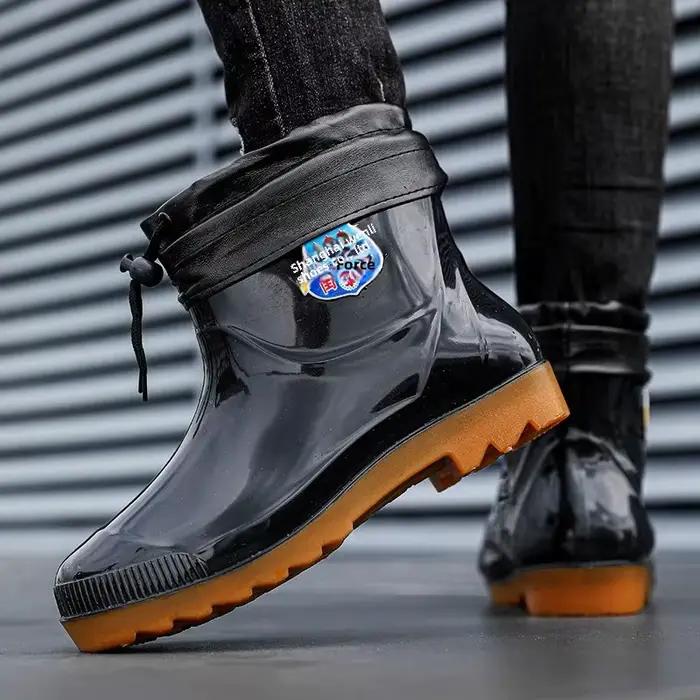 Bottes de pêche hiver 2023 doublées polaire imperméables antidérapantes pour hommes pêche en eau froide