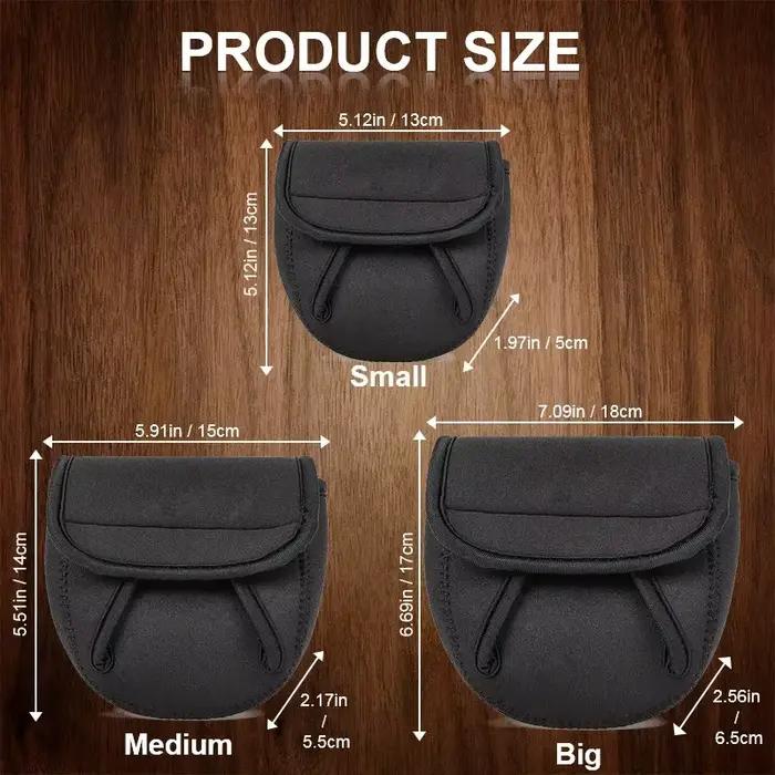 Étui de protection renforcé anti-déchirure pour moulinet pêche - Pochette étanche avec rainures pour stockage