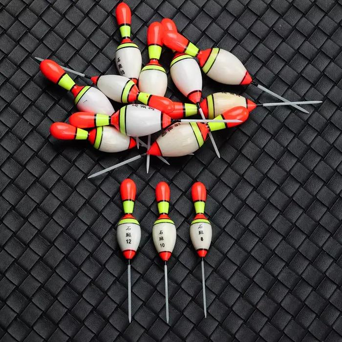 Flotteur de pêche bicolore mixte, bâton flottant réglable pour une détection de touches optimale en eau douce