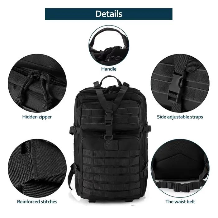 Sac à dos tactique 25L/50L étanche - Randonnée pêche chasse camping trekking sport extérieur