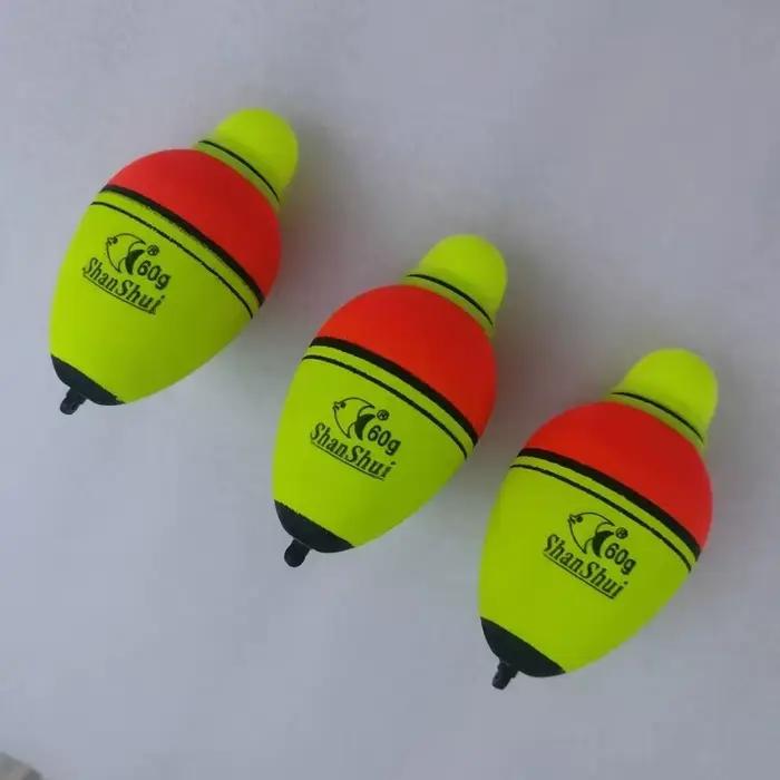 Flotteurs lumineux pêche de nuit 2 à 4 pièces en mousse Eva, 30 à 100g, pour