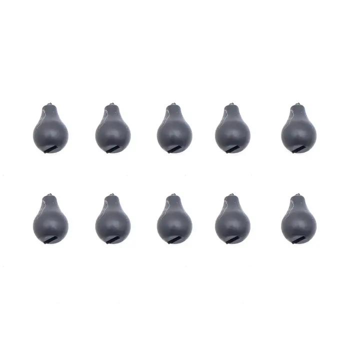 10 perles tungstène pour montage chod rig - Accessoires carpe fluorocarbone avec émerillon connecteur