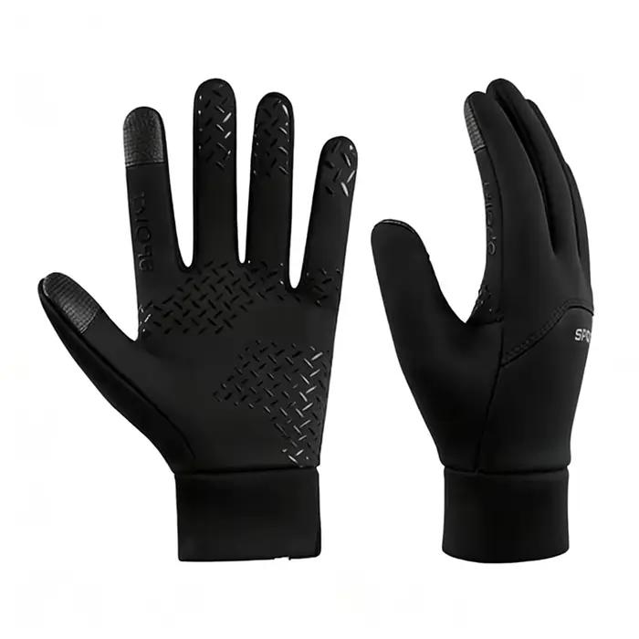 Gants d'hiver pêche polaire doublés imperméables anti-vent froids écran tactile sports extérieurs