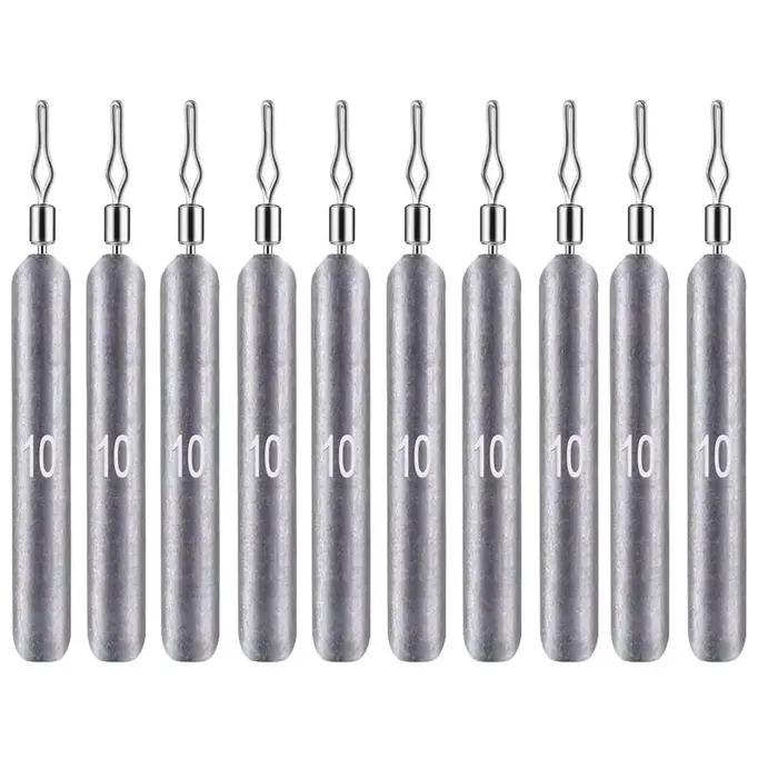 10 plombs pêche dropshot 3.5g à 20g pour pêche précise carnassiers et white bass