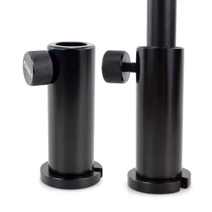 Support de canne en aluminium pour pêche à la carpe - Porte-canne réglable avec vis pour plateforme