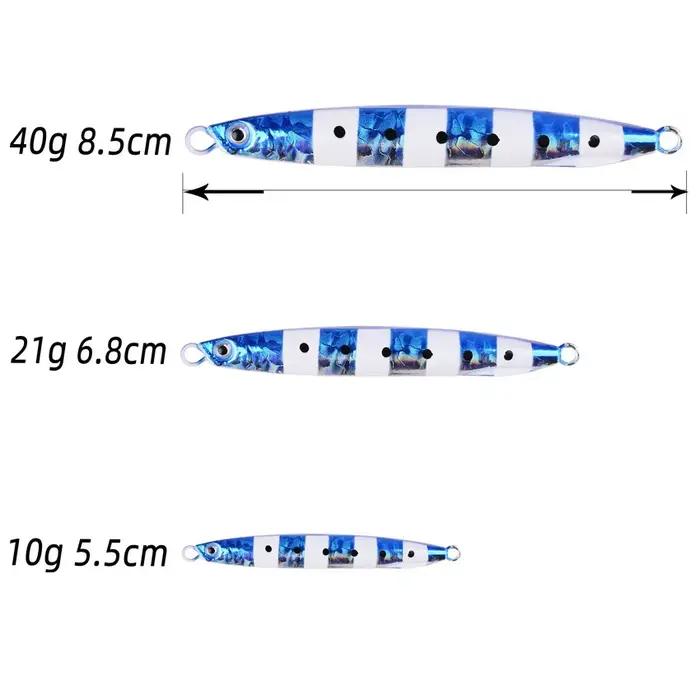 Leurre métal casting Aorace 1PCS ultra coulant 10G 21G 40G pour pêche au leurre du bord et surfcasting