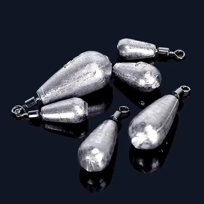 Lot de 15 plombs goutte d'eau 3.5g à 20g - Plombages verticaux pour pêche en mer