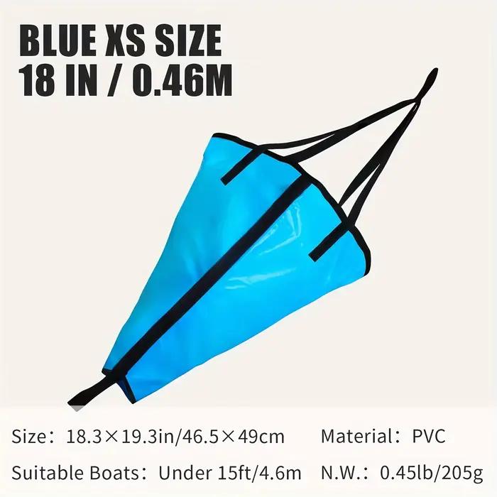 Ancre flottante parachute 45cm pour kayak de pêche - contrôle de dérive pour bateaux