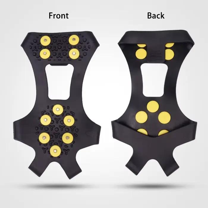 Couvercles de chaussures à crampons amovibles anti-dérapants, idéaux pour pêche, randonnée et escalade sur glace