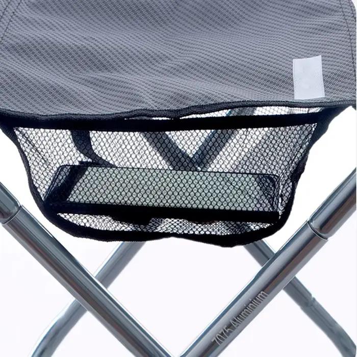 Tabouret aluminium ultra-léger pliant pêche camping - Siège compact randonnée voyage pique-nique