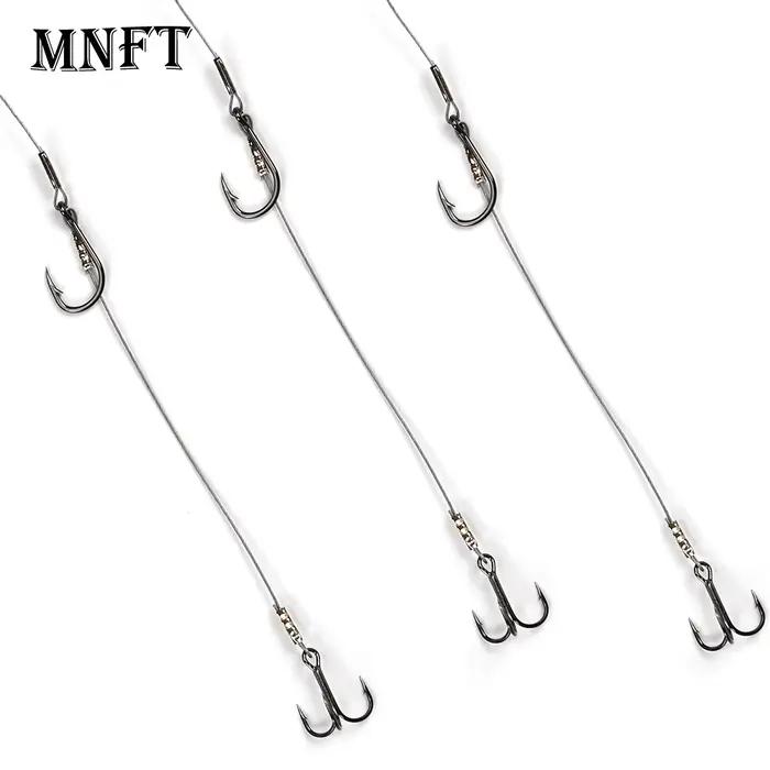 Set de 3 hameçons carbone pour poisson-chat - Hameçons ancres triple haute résistance pêche carnassier
