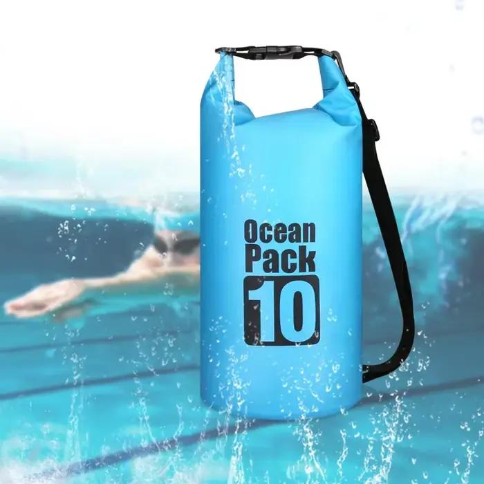 Sac étanche PVC 2L à 30L pêche kayak voile natation sport outdoor rangement équipement protection